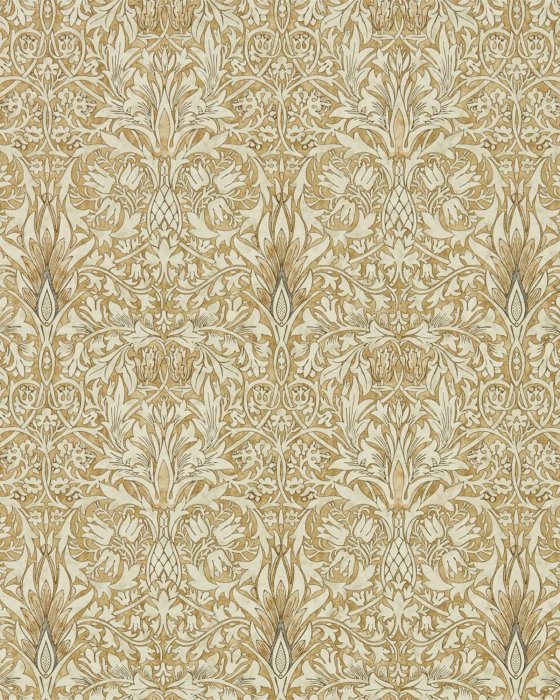 Snakeshead Gold/Linen – Tapete von Morris & Co.