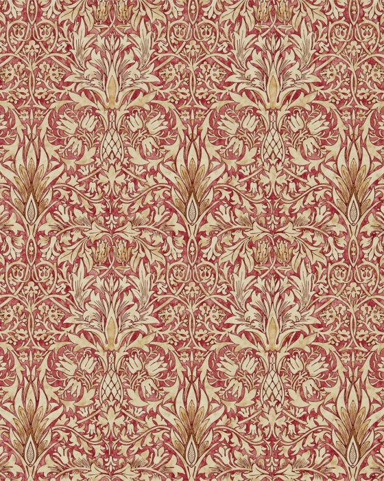 Snakeshead Madder/Gold – Tapete von Morris & Co.