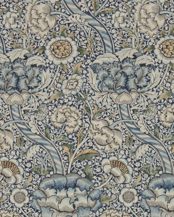 Wandle Blue/Stone – Tapete von Morris & Co.