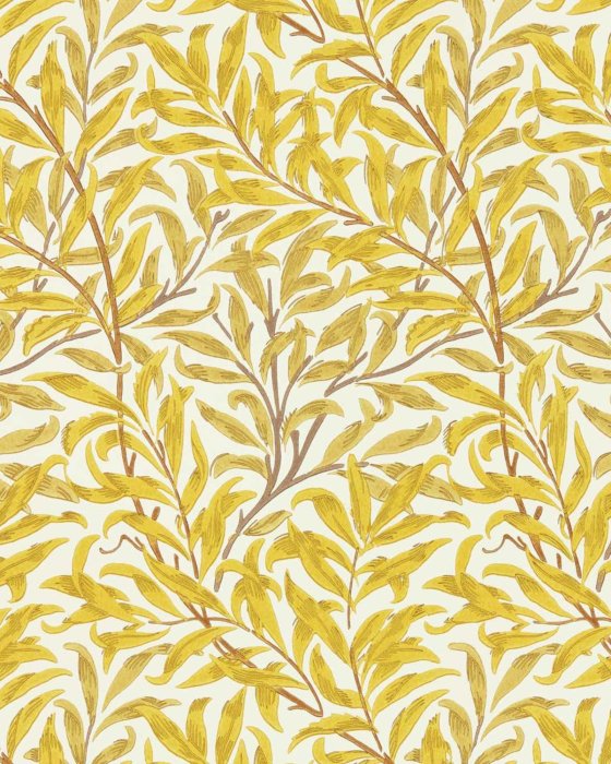 Willow Boughs Summer Yellow – Tapete von Morris & Co.