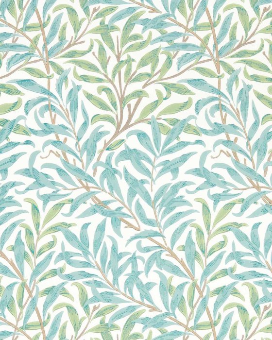 Willow Boughs Willow/Seaglass – Tapete von Morris & Co.