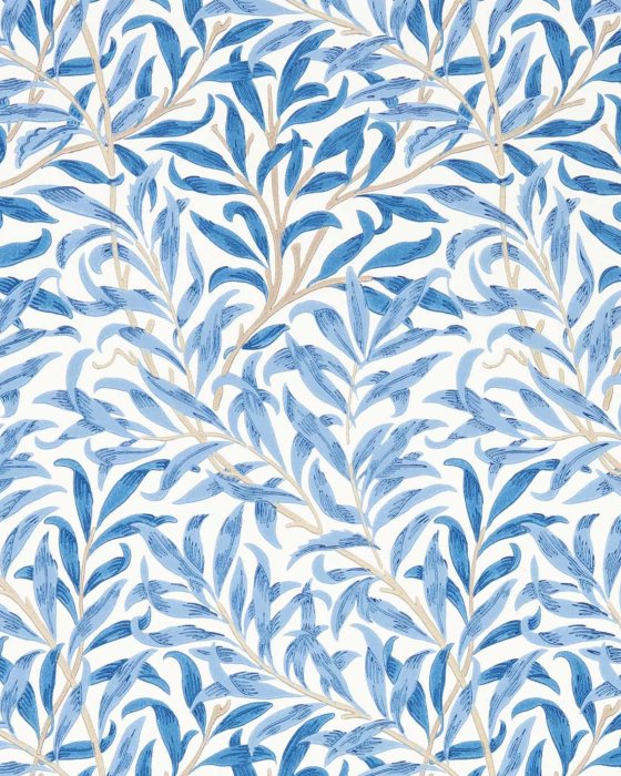 Willow Boughs Woad – Tapete von Morris & Co.