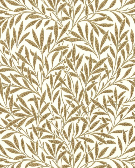 Willow Cream/Brown – Tapete von Morris & Co.