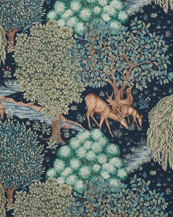 The Brook Tapestry Blue – Stoff von Morris & Co.