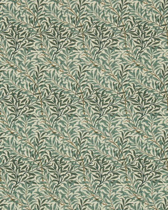 Willow Boughs Cream/Green – Stoff von Morris & Co.