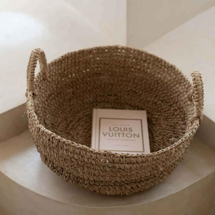 Raffia Basket — flache Körbe