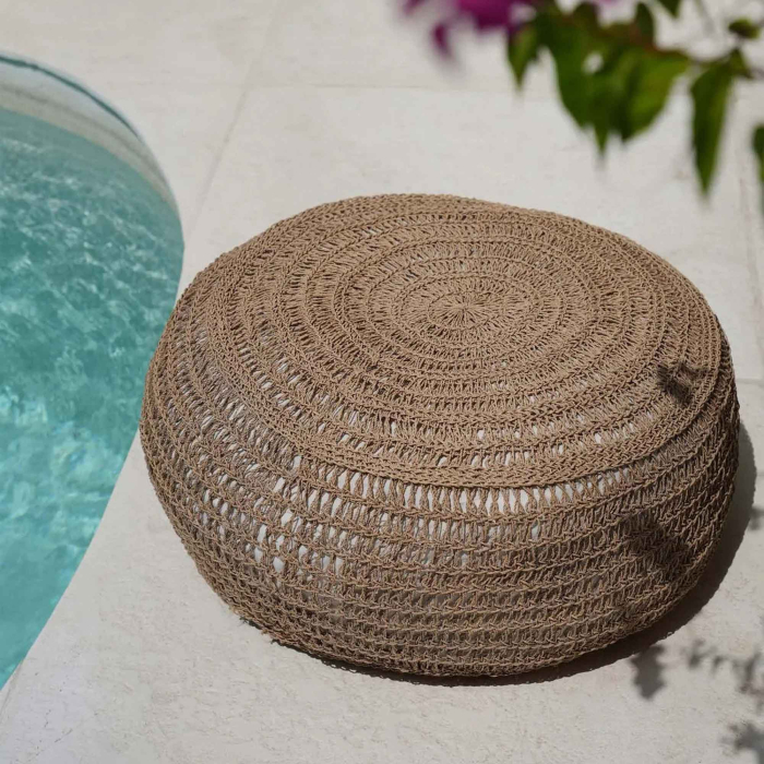 The Seagrass Pouffe - Natural