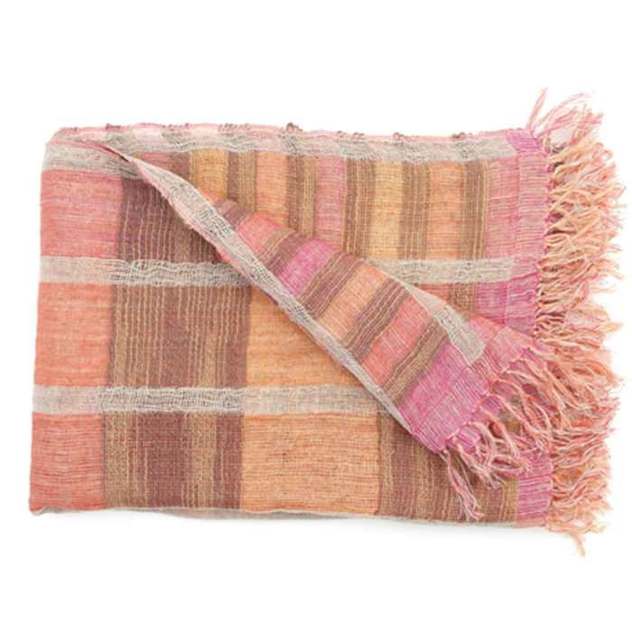 Plaid Sienna aus Leinen & Seide - 130 x 200 cm