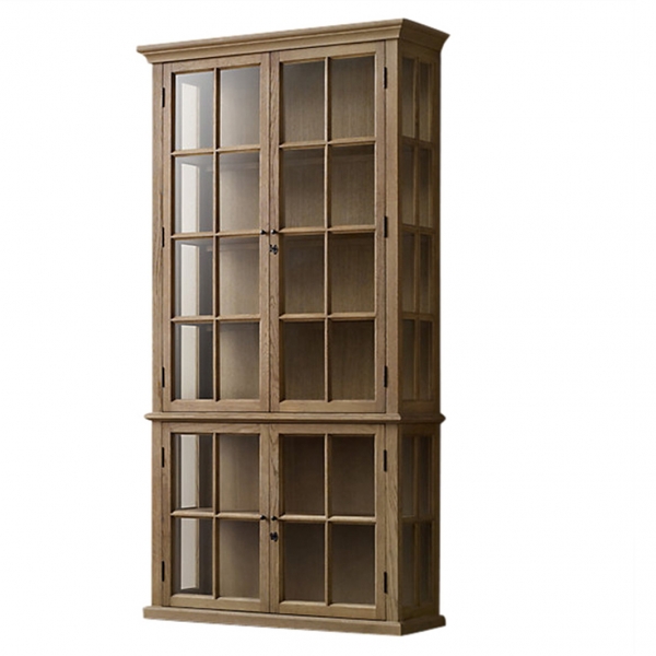 Vitrinenschrank Veneto aus Eiche