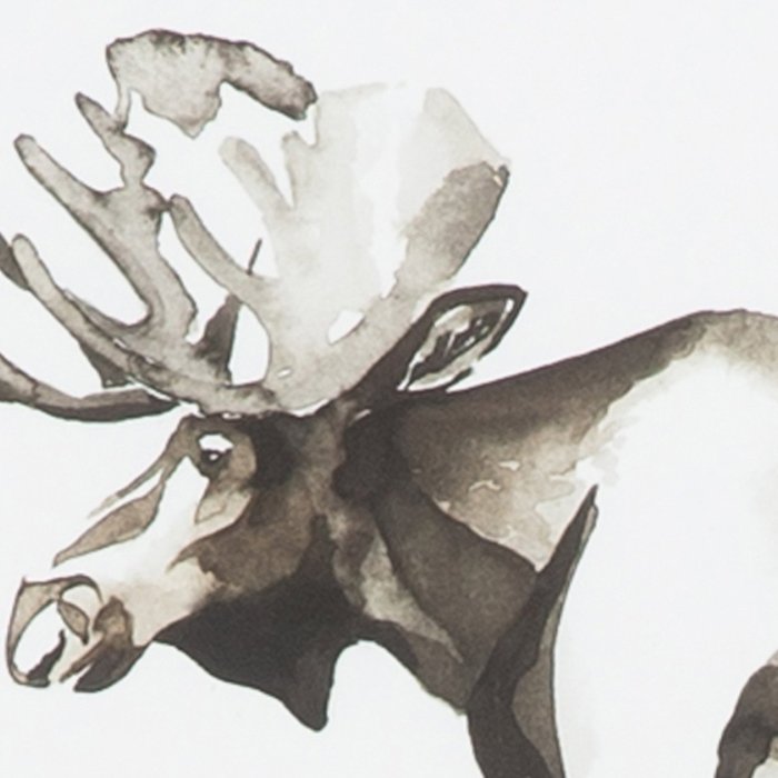 Aquarell Elch aus dem Set Watercolor Woodlands, Detail