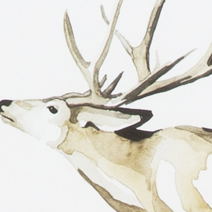 Aquarell Hirsch aus dem Set Watercolor Woodlands, Detail